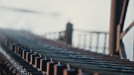 close-up of an industrial conveyor belt