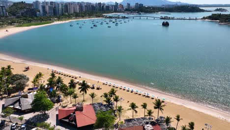 stunning landscape of tropical scenery at coast city of vitoria capital city of espirito santo brazil