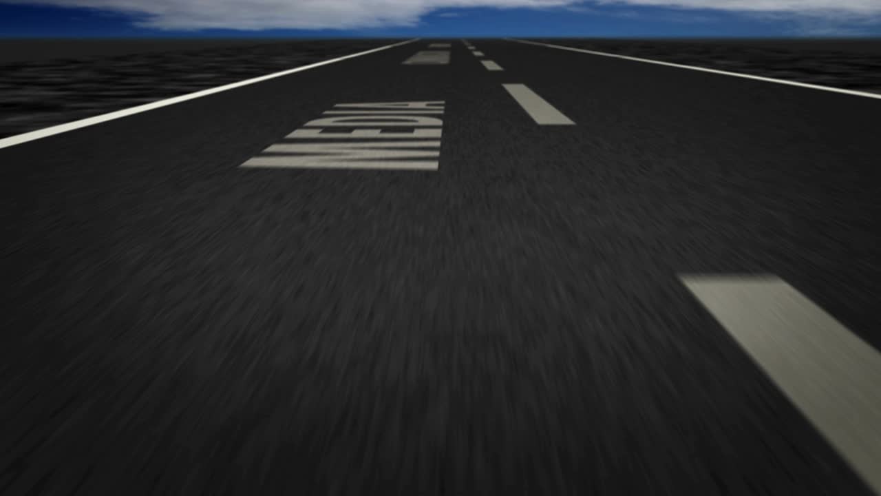 도로 루프에 대한 비행 속도 통신 텍스트