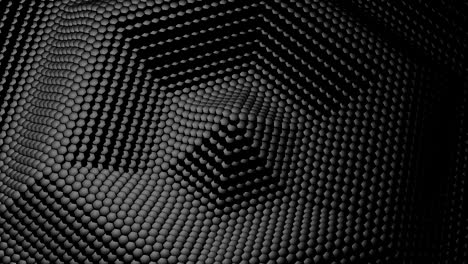 hexagons formed a wave