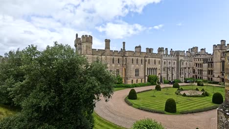 panoramic view of arundel castle grounds