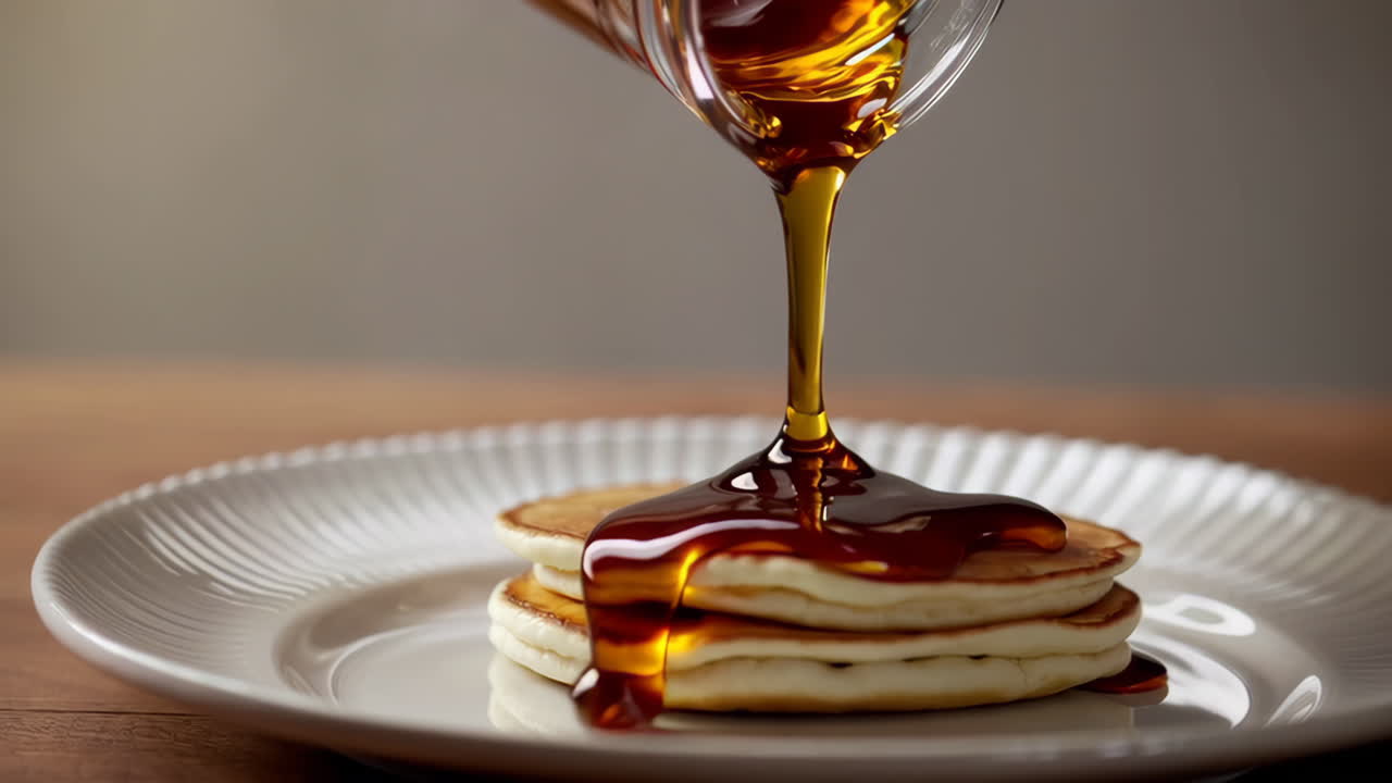 Pancakes with Maple Syrup