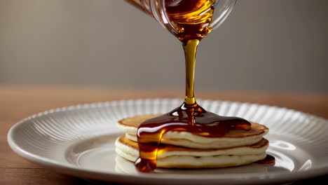 pancakes with maple syrup