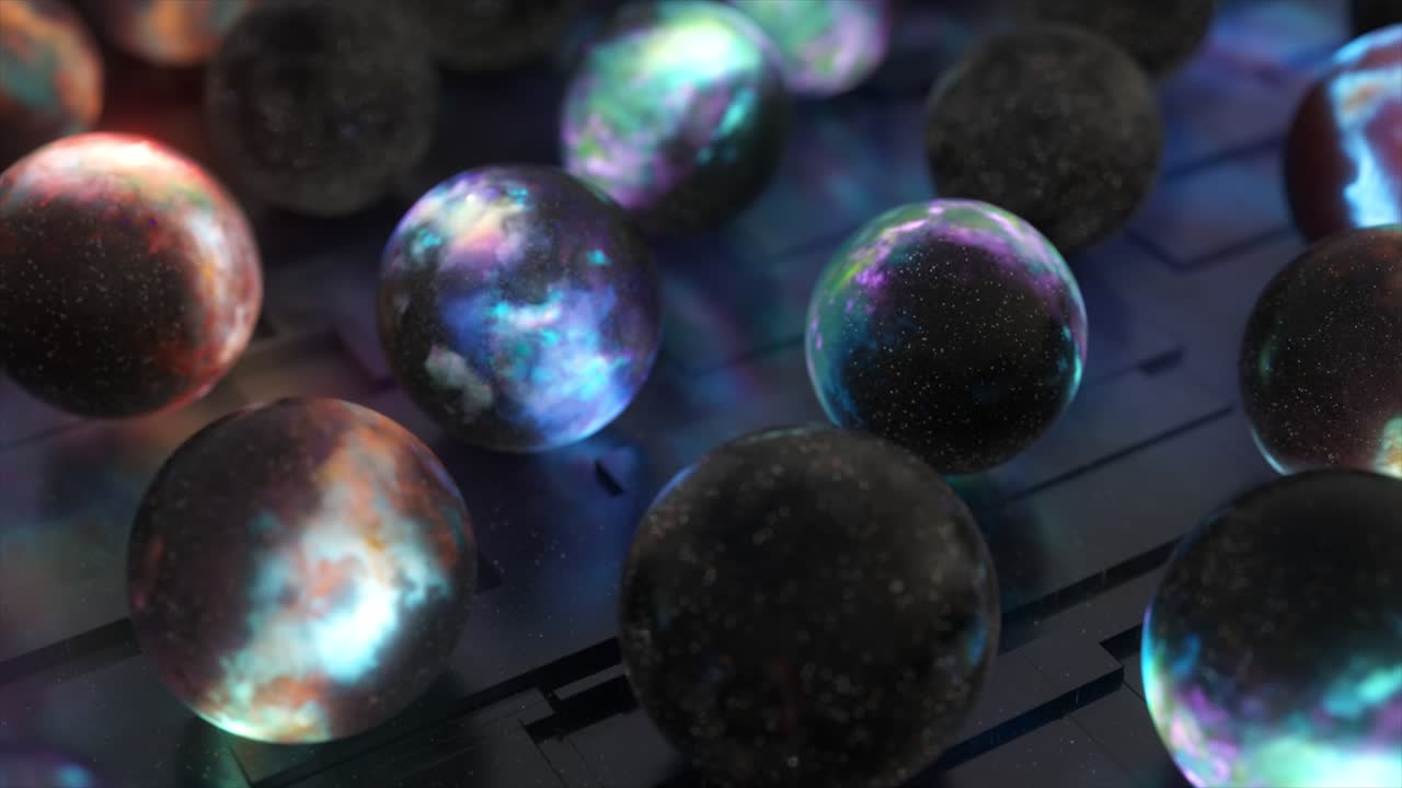 추상적인 우주 구체