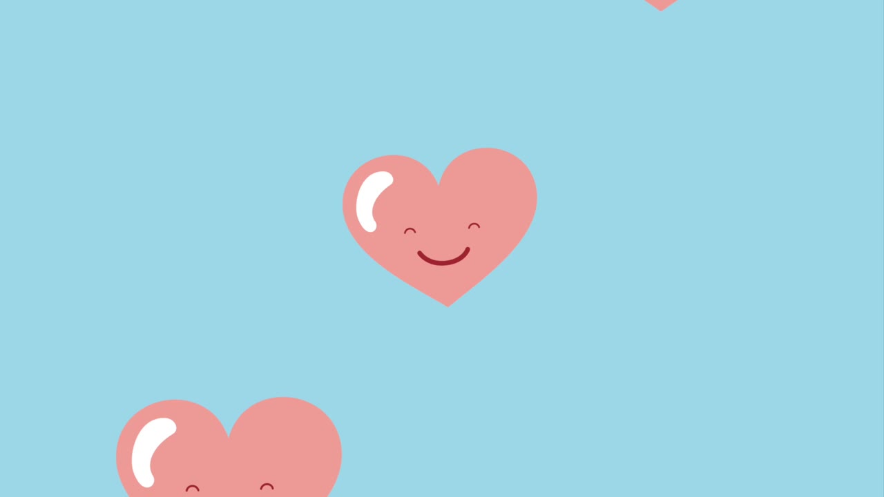 카와이 사랑의 마음이 떨어지는 것