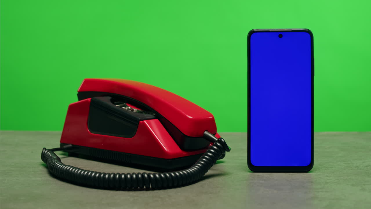 Retro vintage phone, A yellow rotary telephone is displayed on a wooden desk, adding a nostalgic touch