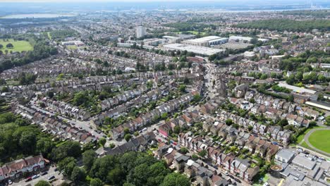 highams park , east london drone reveal 4k