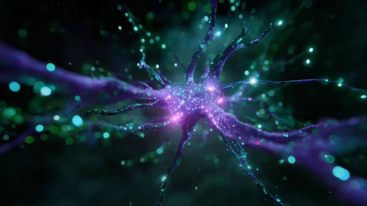 A Captivating Journey Through the Cosmos of Neurons: Exploring the Cellular Universe with Vibrant Colors and Intricate Designs that Illuminate Life's Mysteries