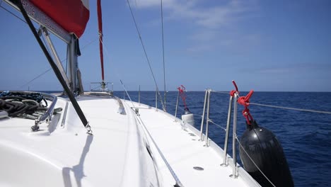 sailing on a yacht on the atlantic ocean during a beautiful sunny day