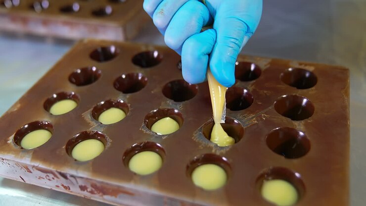 Produzione di tartufi al cioccolato