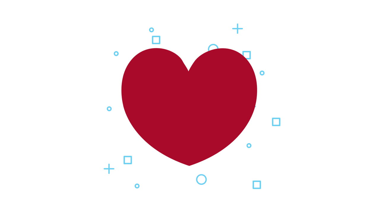 심장 박동 건강 애니메이션과 함께 심장 운동