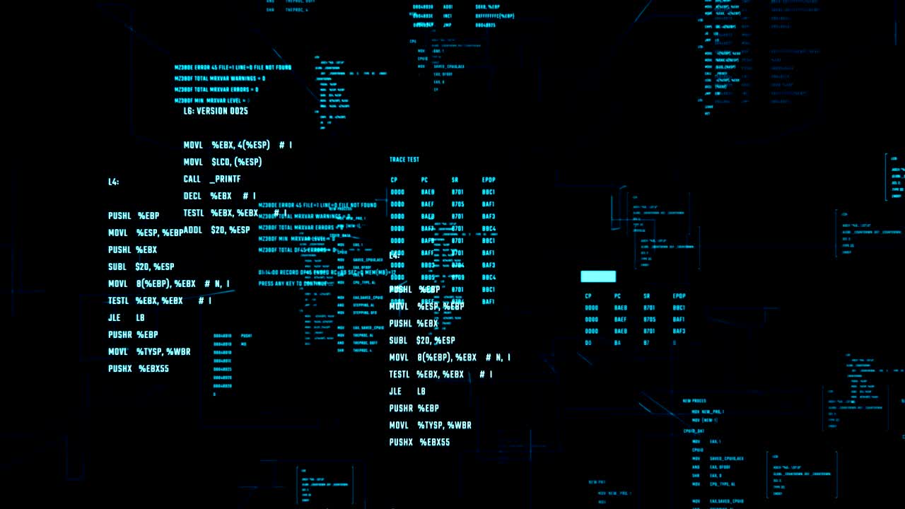 Abstract digital background with data flow.