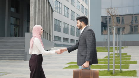 business professionals handshaking