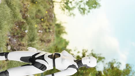 la armonía de la naturaleza y la tecnología vertical