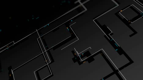 fondo de movimiento de tecnología futurista abstracta negra