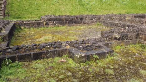 mamucium or mancunium remains of a roman fort in the castlefield area of manchester in north west england, uk