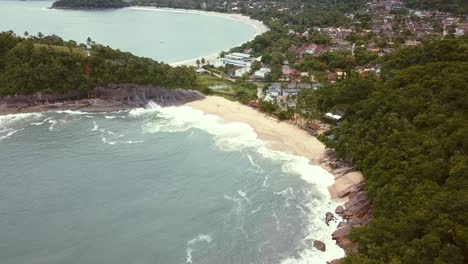 wide beach on the brazilian coast surrounded by