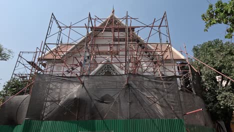 timelapse of a building under construction