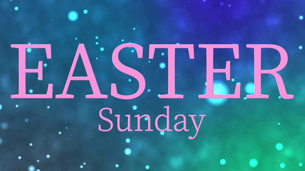 Domenica di Pasqua evento animazione testo motion graphics