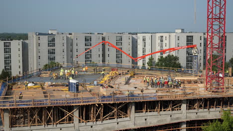 construction workers  building a new development