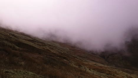 Hiking-up-Snowdon-mountain-during-the-fog