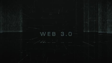 abstracto web digital 3.0 ciber ciudad fondo stock video usa, tecnología, elementos en bucle diseño de la ciudad partícula, abstracto, fondos web 3.0