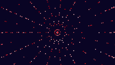 Kosmischer-Violetter-Kreis,-Hypnotische-Bewegung-Der-Punkte-Im-Uhrzeigersinn