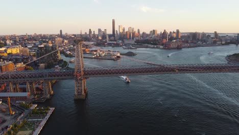 sunset over manhattan, golden hour, magic