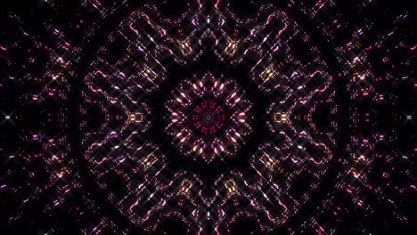 abstract lines colorful light color shining dots round shape black background