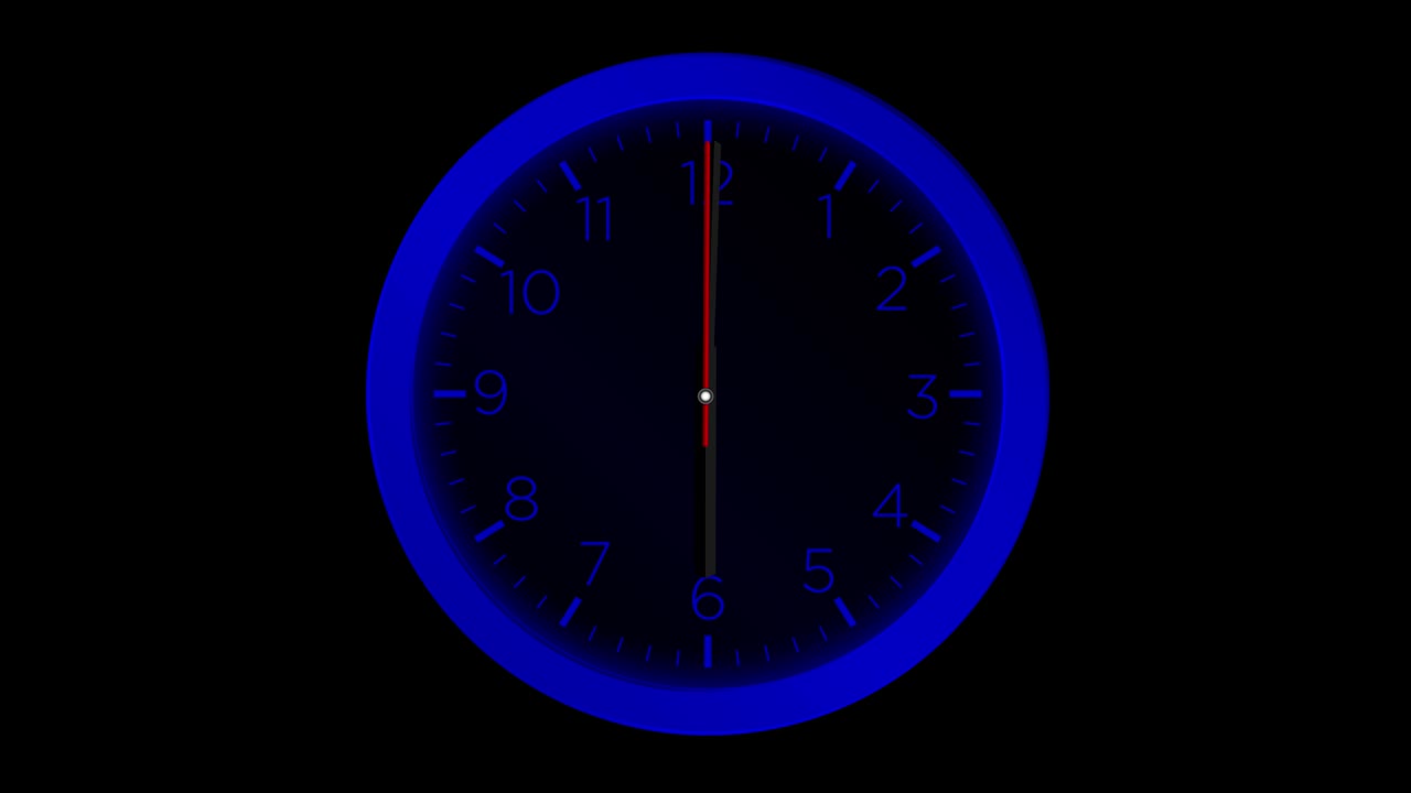 reloj - movimiento abstracto mínimo renderización 3d reloj tiempo concepto horas de lapso de tiempo - horas de lapse de tiempo de reloj - horario de lapse del tiempo loopable - 12 horas de lapsa de tiempo - reloj de lapso del tiempo looping 12 horas
