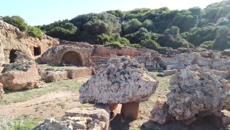 Tumbas-Romanas-En-Tipaza,-Argelia.