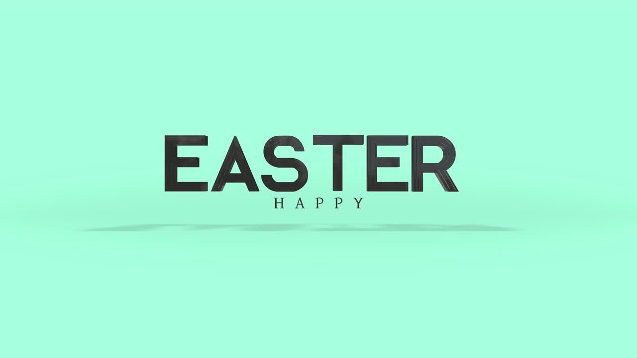 Happy Easter logo a festive celebration in green letters