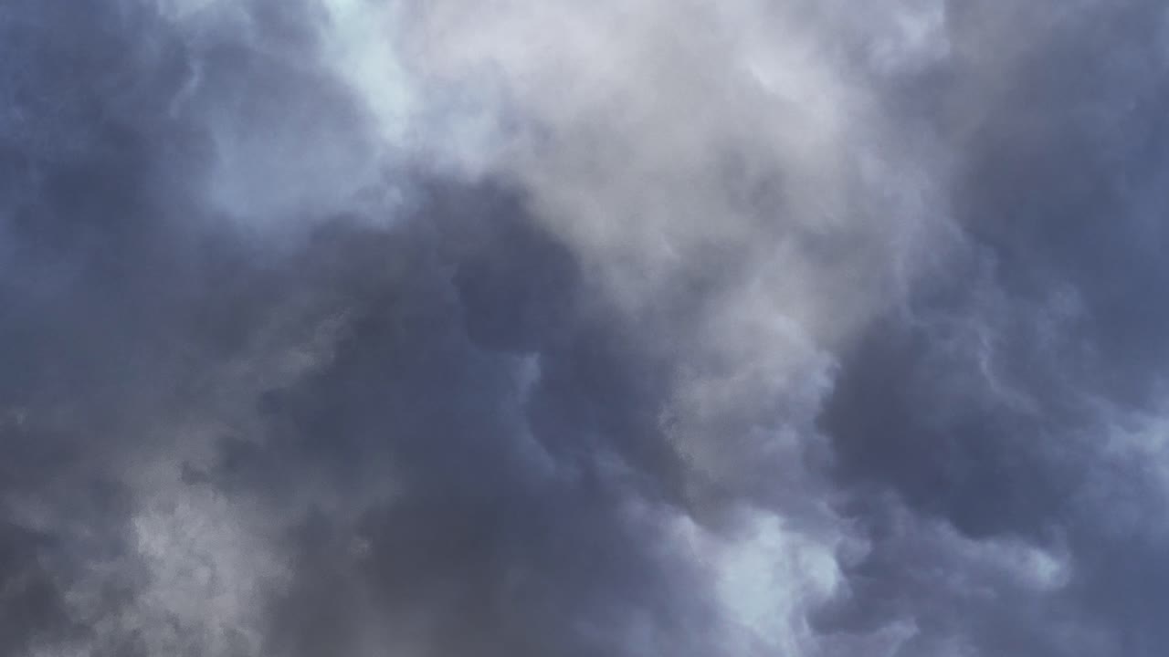 thunderstorm, Loopable Storm clouds thunderbolts and lightnings