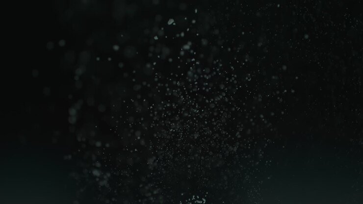 bubbel-effect opkomend van de onderkant van een zwart scherm