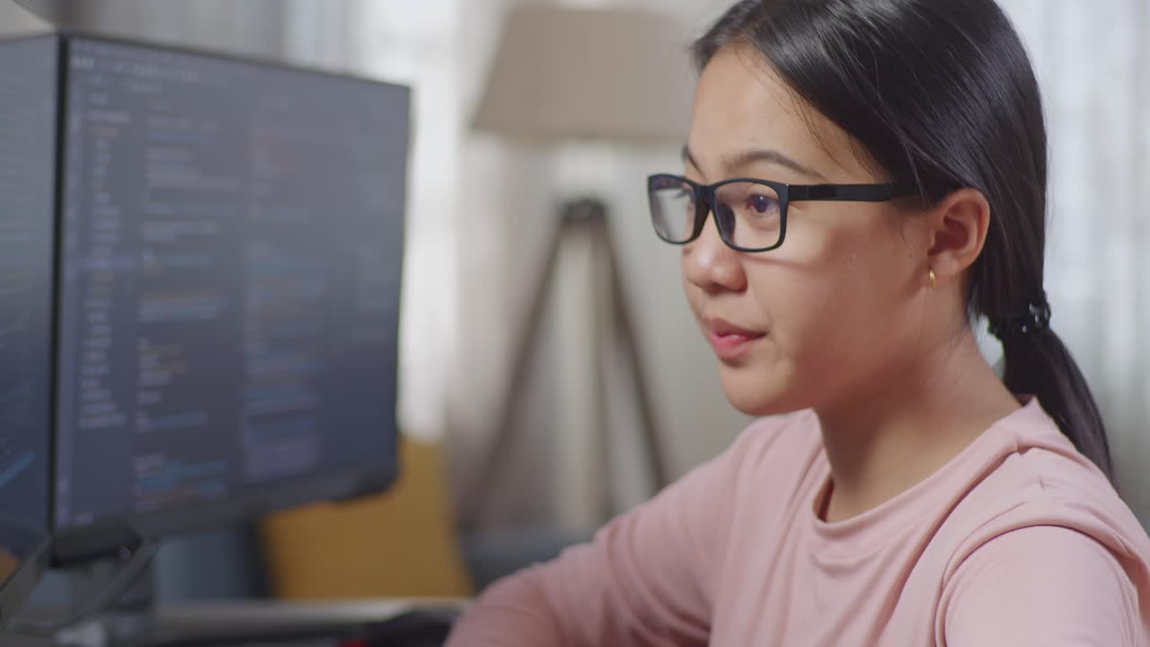 Young Programmer Studying