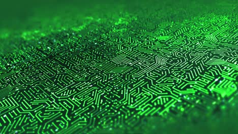 cerrar la placa de circuitos de alta tecnología. tecnología futurista. bucle perfecto