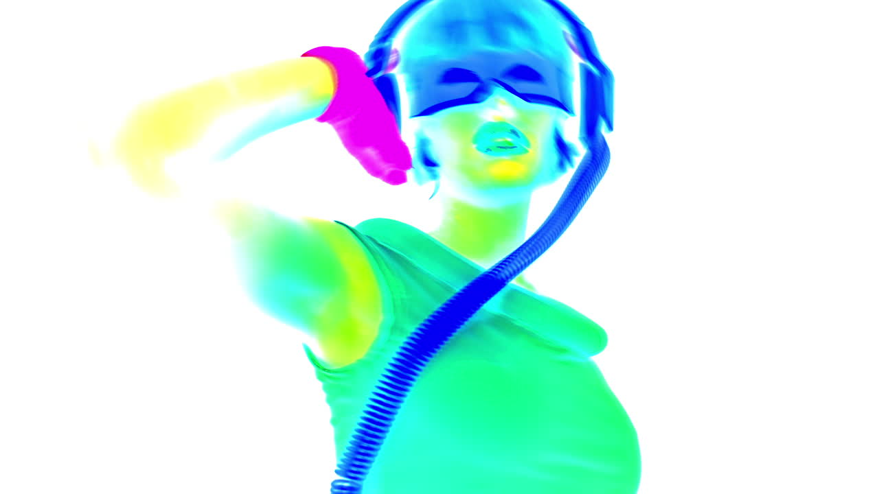 Premium stock video Glowing woman 62