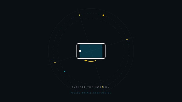 Animated Graphic Showing Smartphone Rotation for Landscape Mode