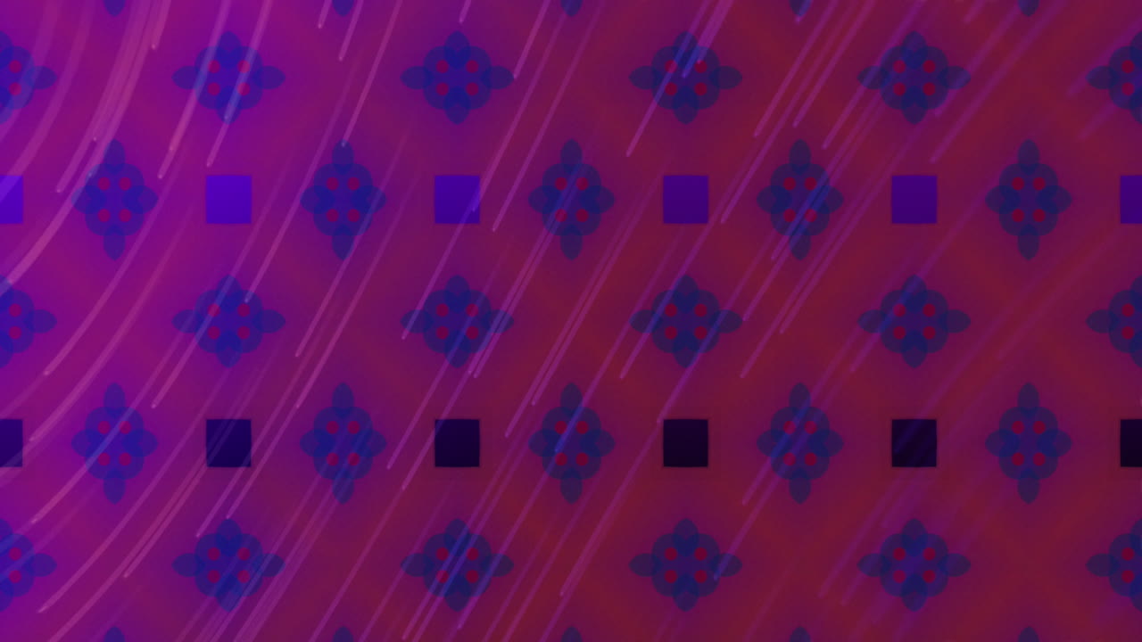 움직이는 모양 위에 있는 빛의 흔적의 애니메이션