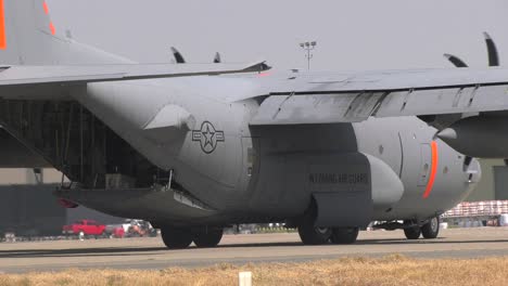 national guard aircraft arrives to protect