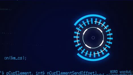 animación del escaneo del alcance y el procesamiento de datos