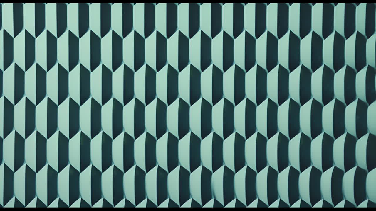Abstract Repeating Geometric Teal Pattern