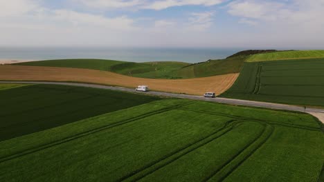 Normandie-In-Frankreich-Mit-Drohne-Im-Sommer