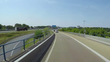 timelapse car driving on the autobahn