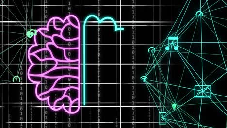 Animation-of-ai-icon-and-data-processing-over-globe-and-grid