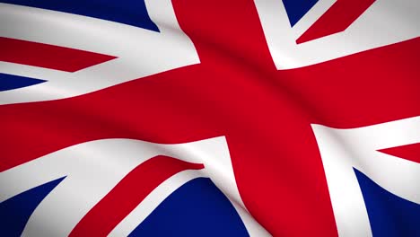 waving flag of united kingdom (uk)