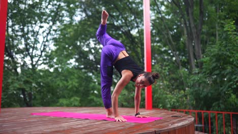 outdoor yoga practice