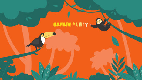 jungle safari party invitation