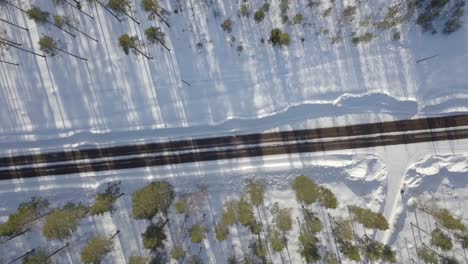 芬兰拉普兰的冬季道路状况 - 1