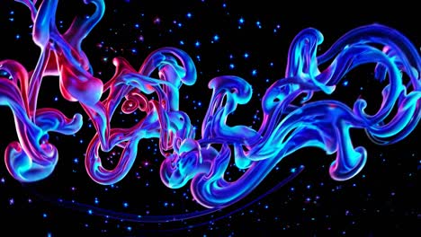 abstract neon fluid art